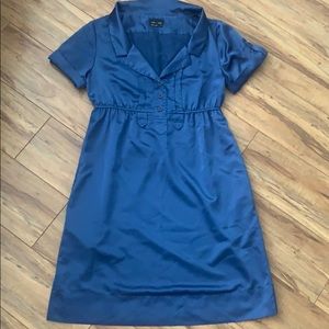 Max and Cleo blue satiny dress